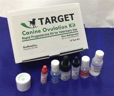 Ovulation starts two days after LH surge when P approaches 2. . Female dog progesterone test